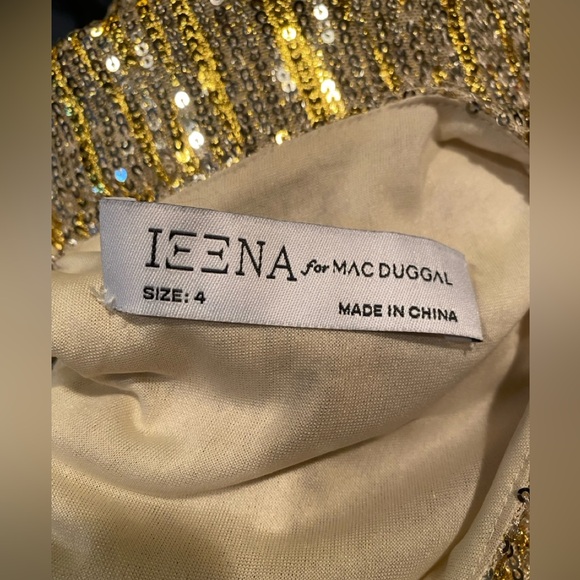 NWT Ieena for MacDuggal 26448 Sequined Mini Shift‎ Dress Formal Special Occasion - Picture 7 of 10